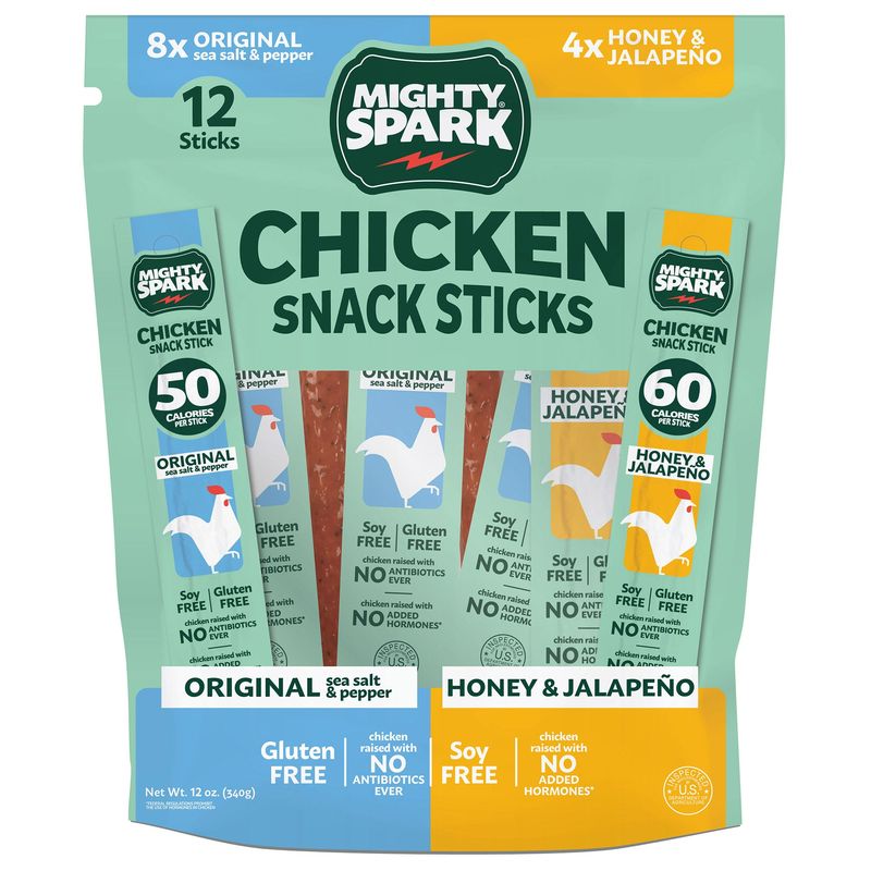 Mighty Spark Jalapeno Chicken Stick Variety 12 Ct/ 1 oz