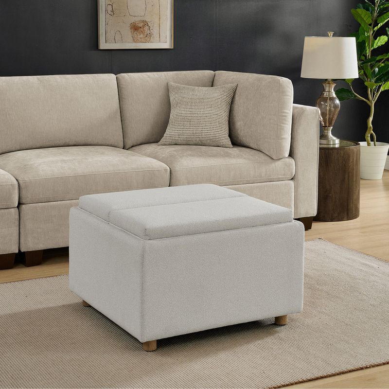Henredon Sona Fabric Storage Ottoman