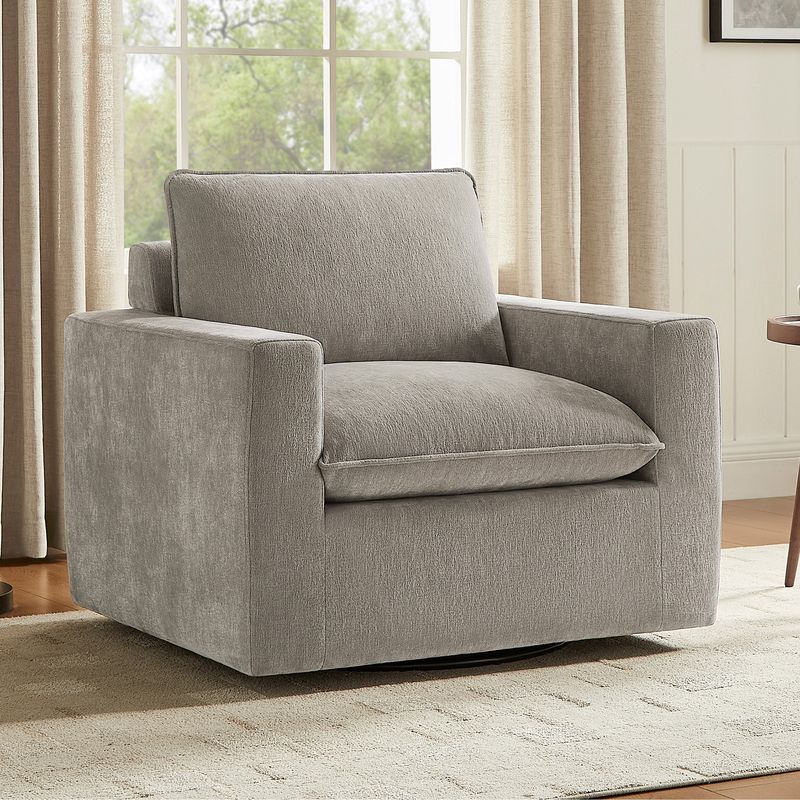 Aiden & Ivy Sereen Fabric Swivel Chair
