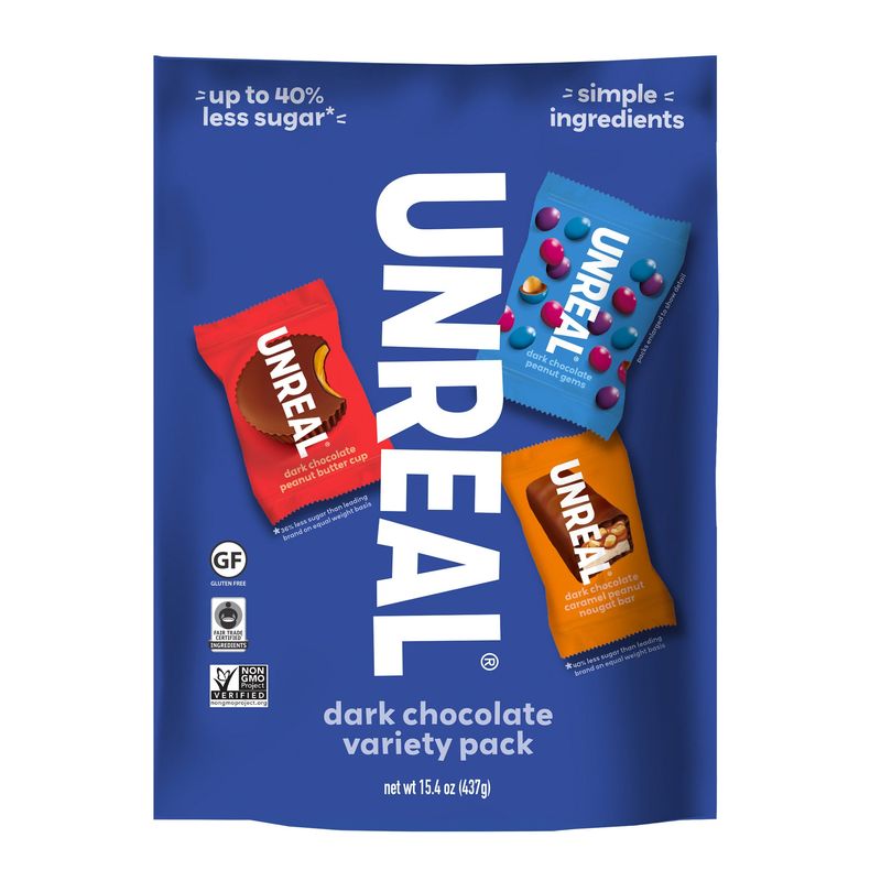 Unreal Dark Chocolate Variety Pack 15.4 oz