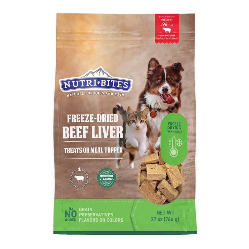 Nutribites Beef Liver Freeze Dried 1.68 Pounds
