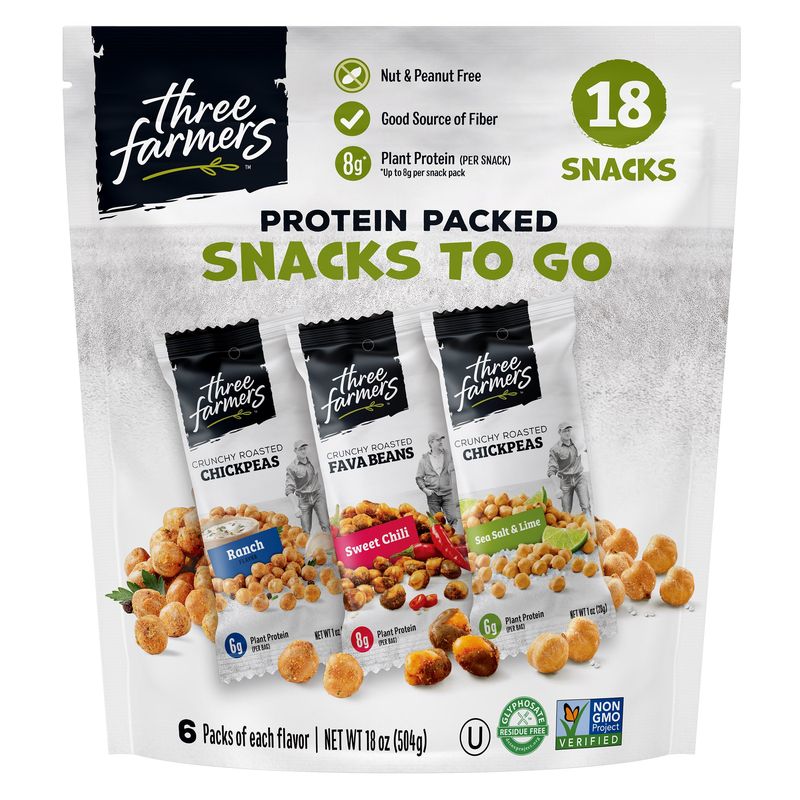 Three Farmers Snacks To Go 18/1 Ounce Pouches