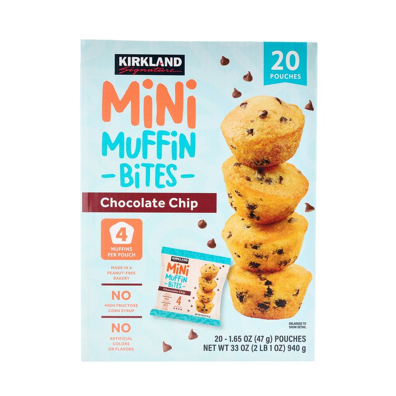 Kirkland Signature Mini Muffin Bites 20/1.65 Ounce Pouches