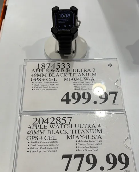 Apple Watch Ultra 3 49mm Black Titanium Mf0j4lw/A, Lte