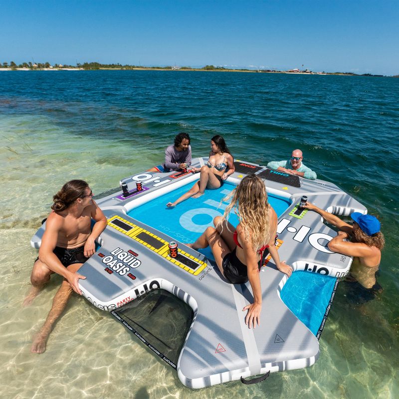 Ho Sports Liquid Oasis 10' X 10' Inflatable Water Lounge