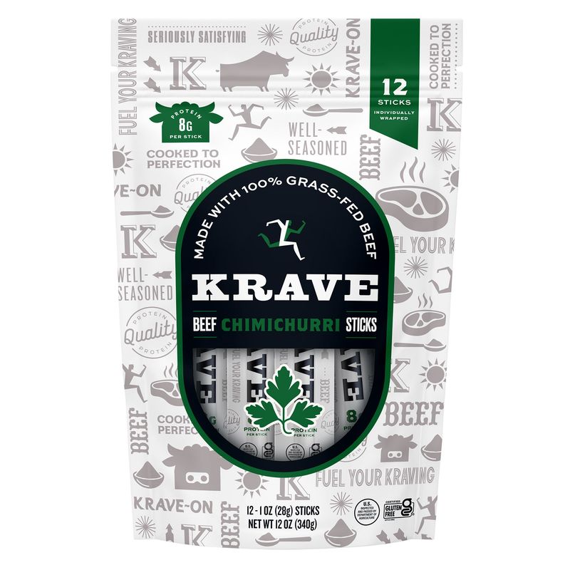 Krave Chimichurri Grass-Fed Beef Sticks 12/1 oz