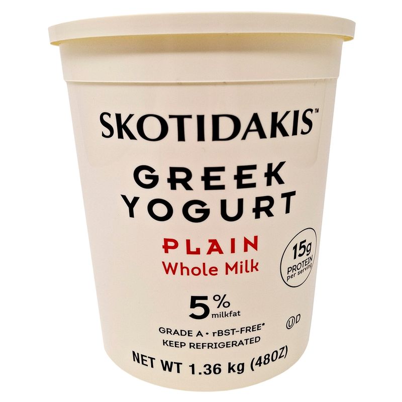 Skotidakis 5% Greek Yogurt 3 Pound Tub
