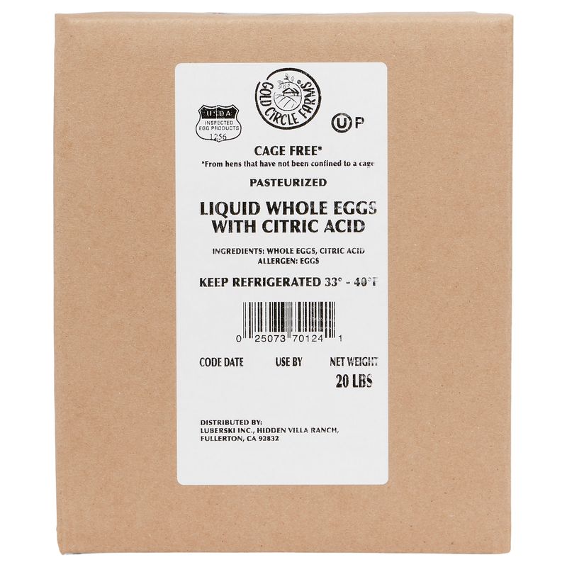 Gcf Cage Free Liquid Eggs 20 lb Bag