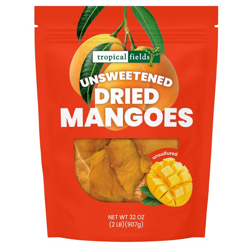 Tropical Fields Unsweet Dried Mango Mango 32 oz