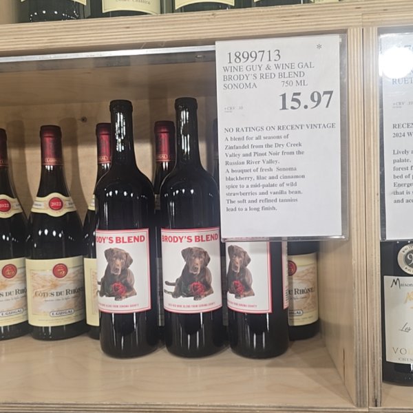 Wine Guy & Wine gal Brody'S Red Blend Sonoma 750 ml