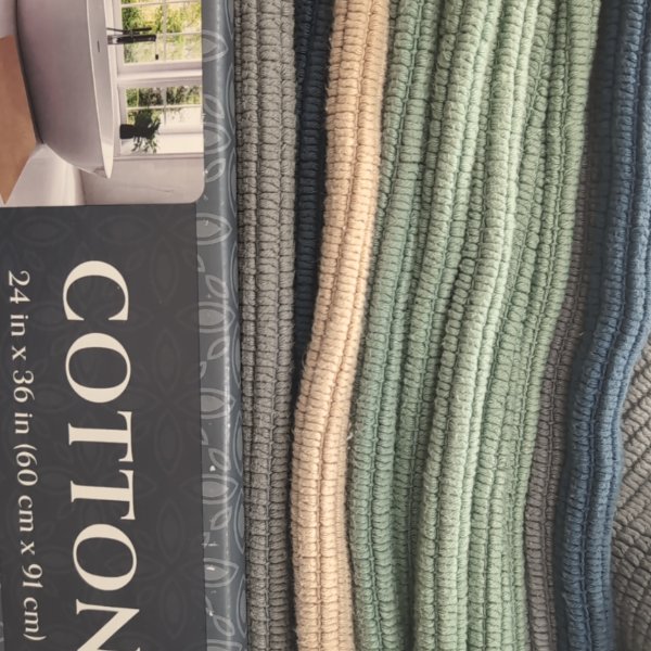 Cotton Woven Reversible Bath Mat 24¨ X 36¨