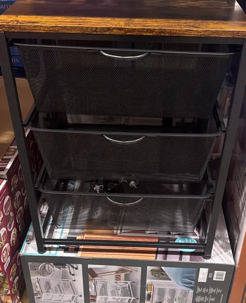 Edifice 3-Tier Mesh Basket Cart
