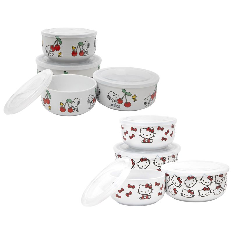 Zrike 8-Piece Ceramic Food Storage Set