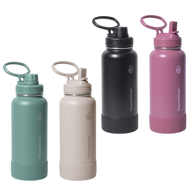 Thermoflask 32oz Stainless Steel Water Bottle, 2-Pack