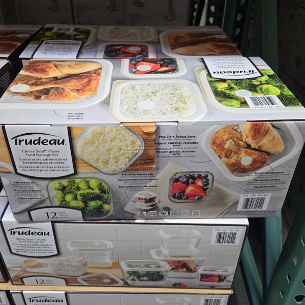 Trudeau 12pc Glass Airtight Food Containers