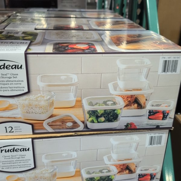 Trudeau 12pc Glass Airtight Food Containers
