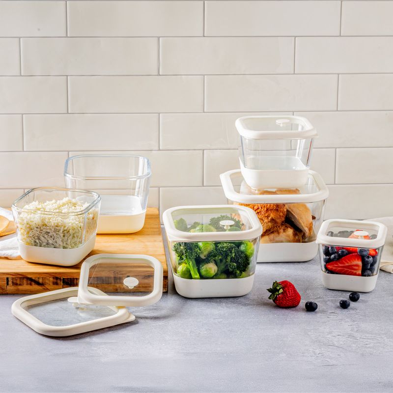 Trudeau 12pc Glass Airtight Food Containers