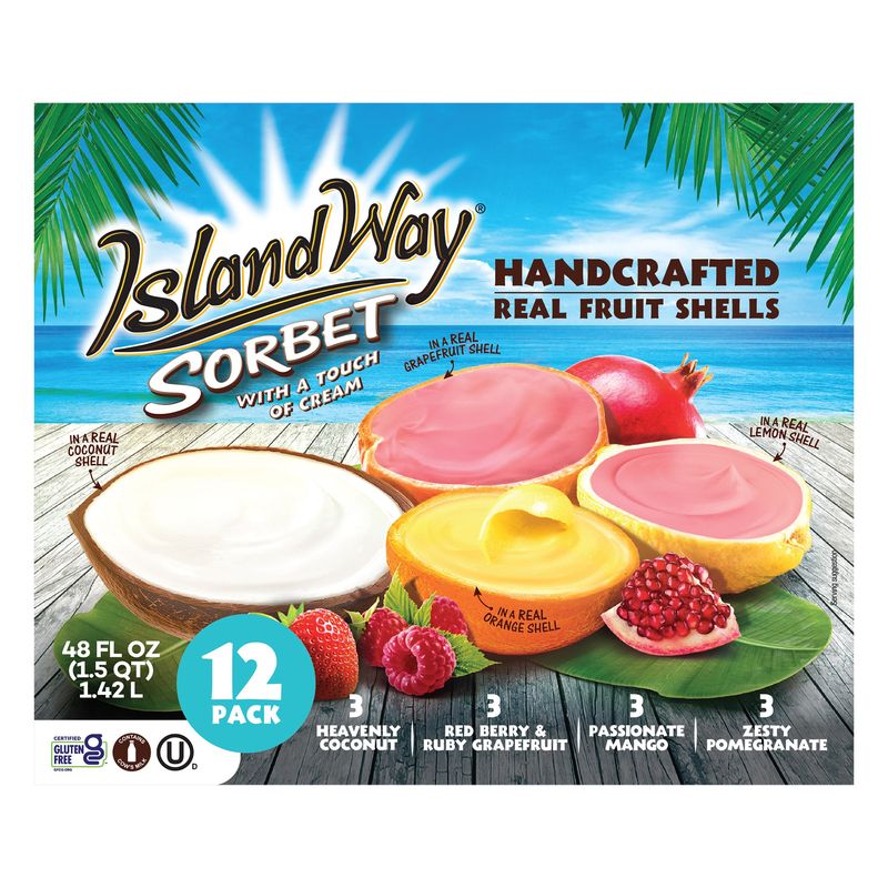 Island Way Sorbet Assortment 12 Count Box