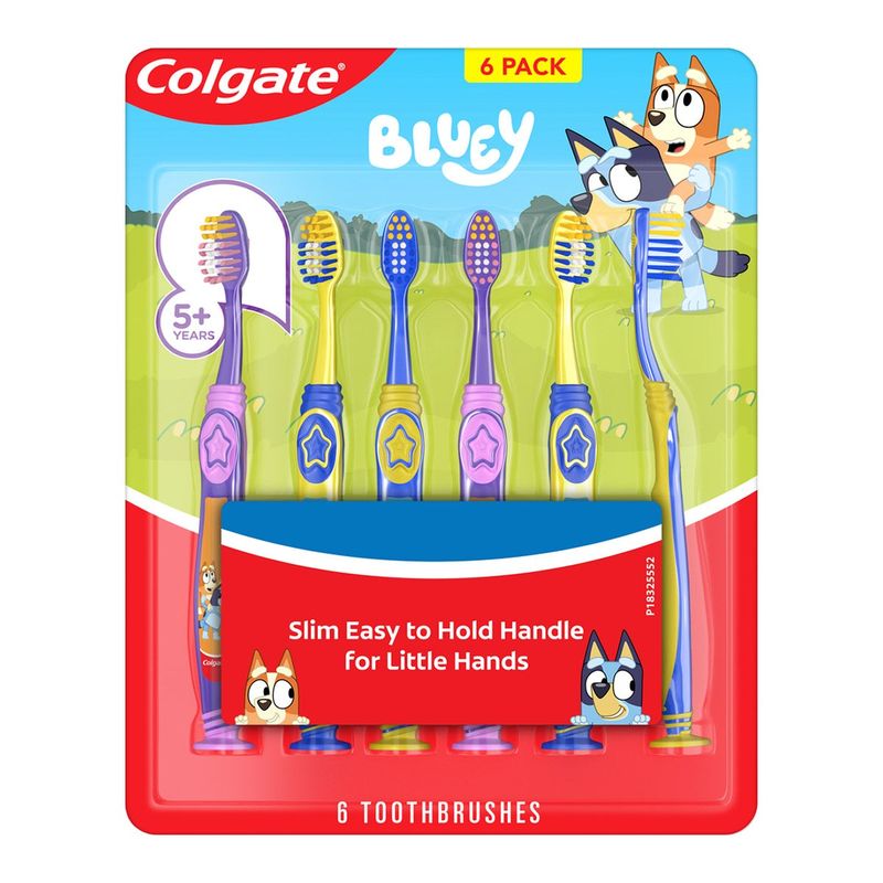 Colgate Bluey Toothbrush 6 Pack