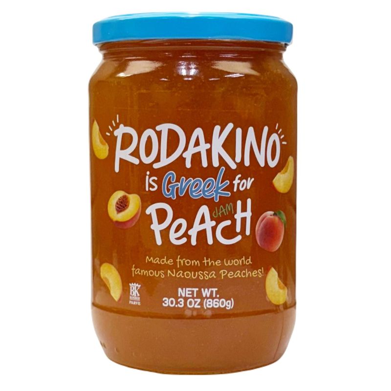 Rodakino Greek Peach Jam 30.3 Ounce Jar