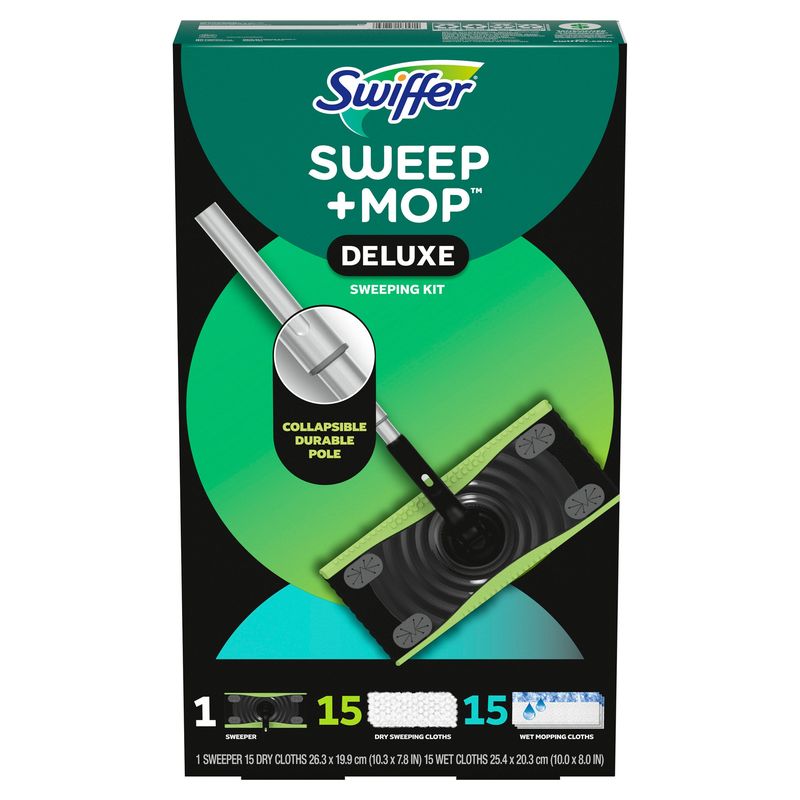 Swiffer Sweep & Mop 1 Device + 15 Wet/Dry Refills