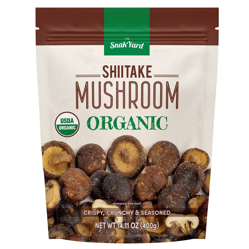 Snak Yard Organic Shiitake Mushrooms 14.11 Ounce Bag