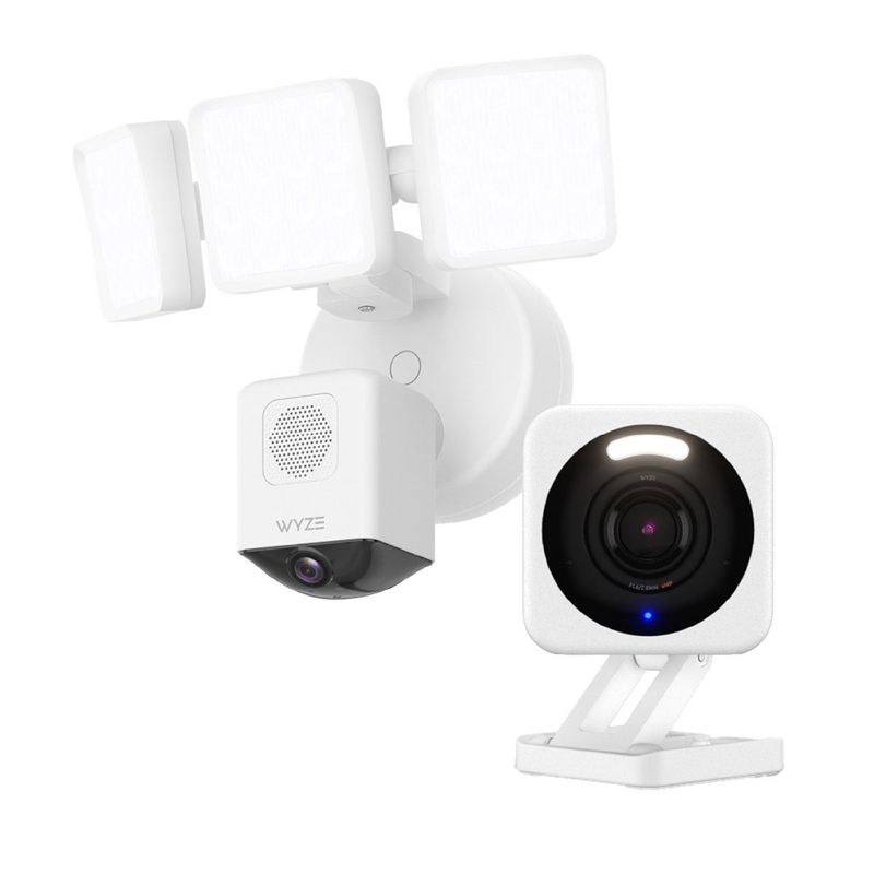 Wyze ^ Floodlight Pro 2k Sec Cam W/Cam V4