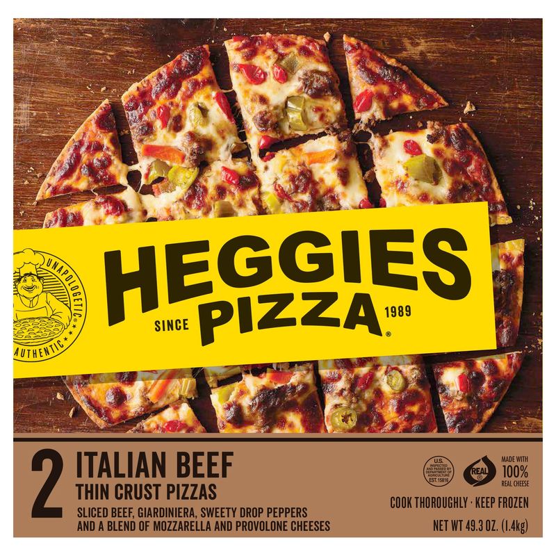 Heggies Pizza Italian Beef 2 Count Box