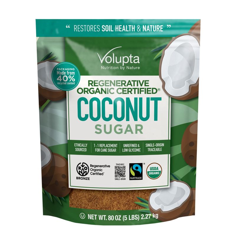 Volupta Regenerative Organic Coconut Sugar 5 lbs