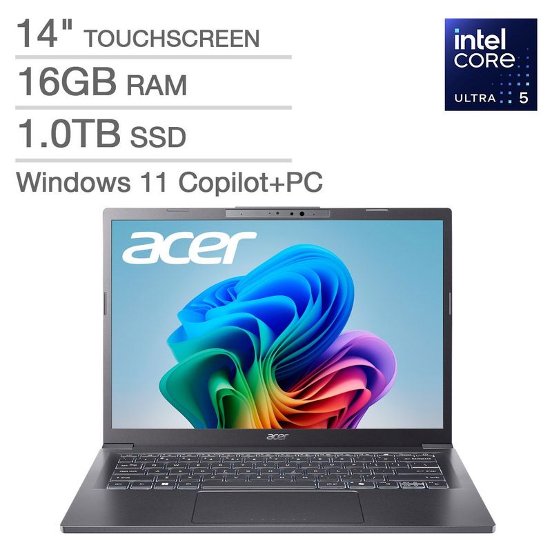 Acer Aspire Ai Copilot 14" Touchscreen Lt Nx.jdjaa.001 Cu5/16/1