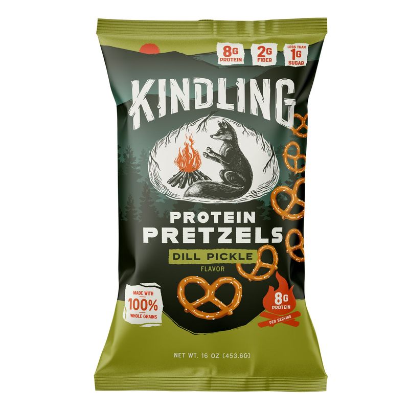 Kindling Dill Pickle Protein Pretzels 16oz