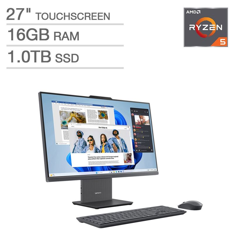 Lenovo Aio Idea Centre 27¨ Touchscreen Dt R5/16gb/1tb Ssd