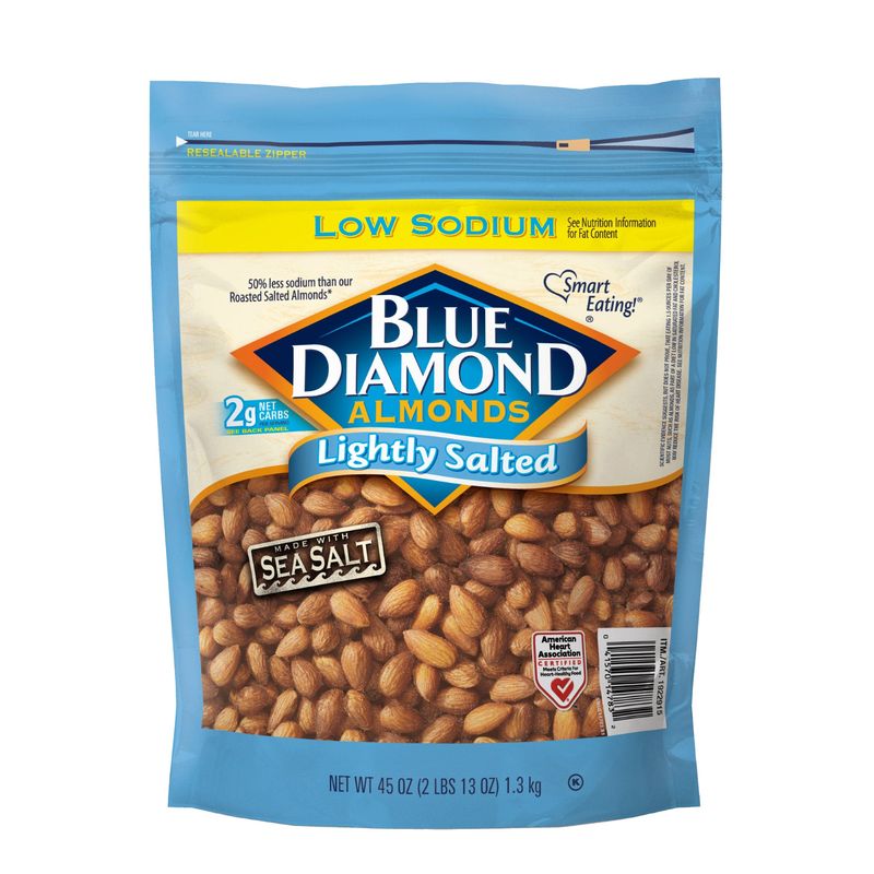 Blue Diamond Lightly Salted Almonds 45 Ounce Bag