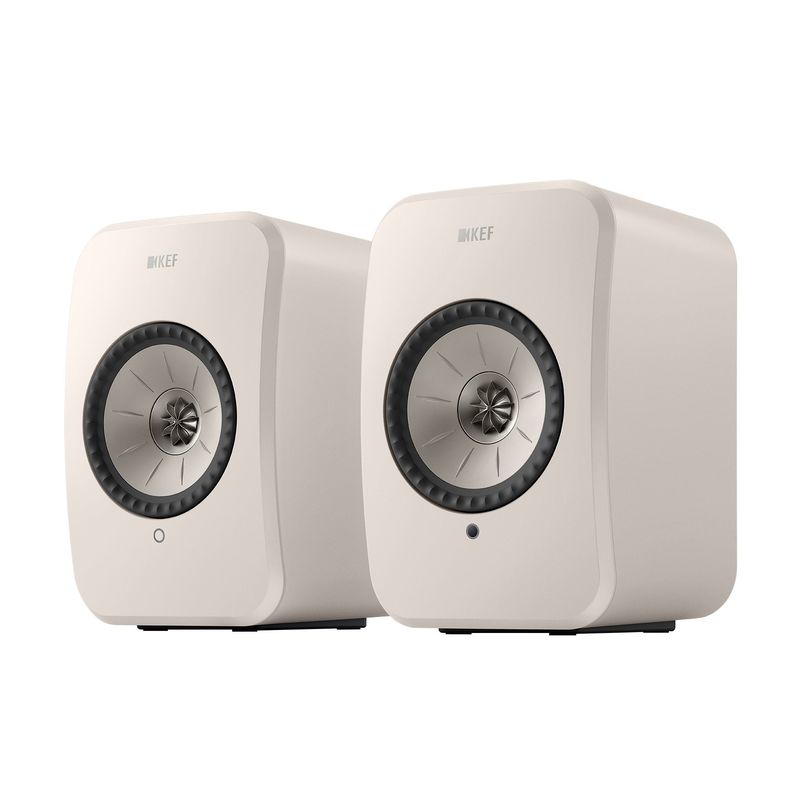 Kef Lsx II Lt Wireless Bookshelf Speaker Pair - Stone White