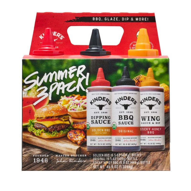 Kinder'S Organic BBQ & More Multi pk 46.8 oz (2.93 Lbs)