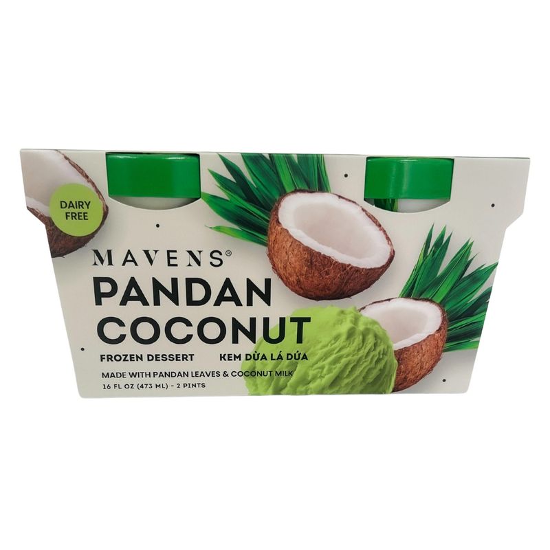 Maven'S Creamery Pandan Coconut 2 Pack 16 oz Each