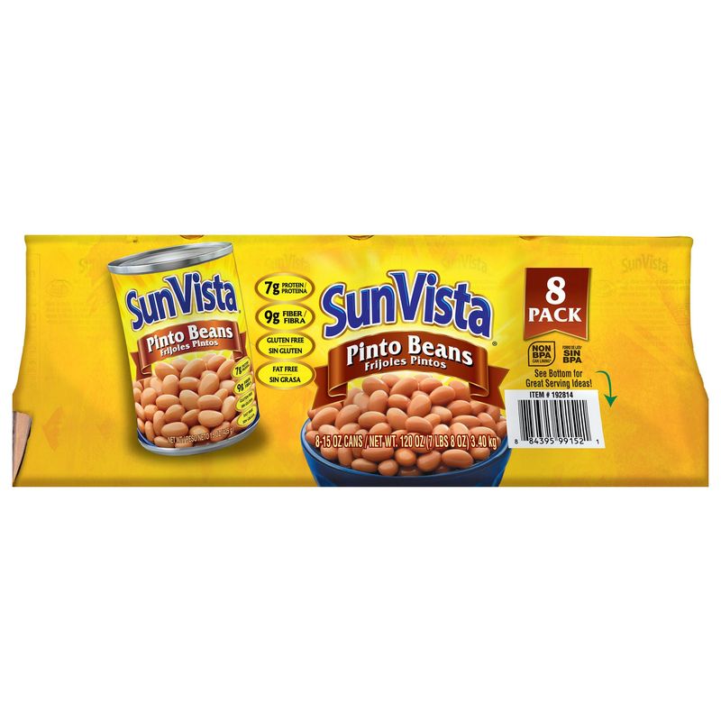 Sun Vista Pinto Beans 8/15 oz