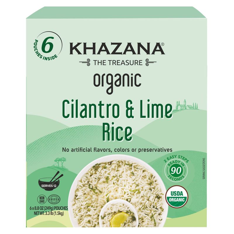 Khazana Organic Cilantro Lime Rice 6 / 8.8oz