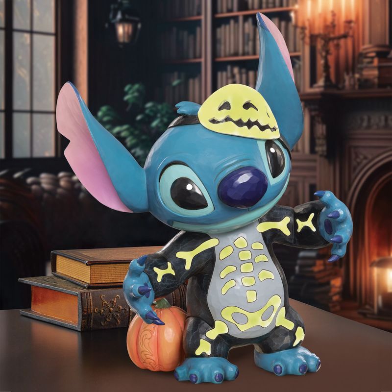 Disney Stitch Skeleton 17¨ Glow in The Dark By Jim Shore