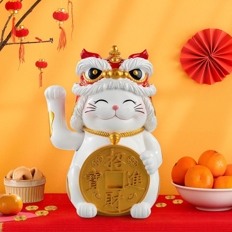 13.8¨ Fortune Cat With Waving Arm