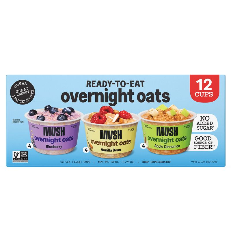 Mush Overnight Oats 12/5 Ounce Cups