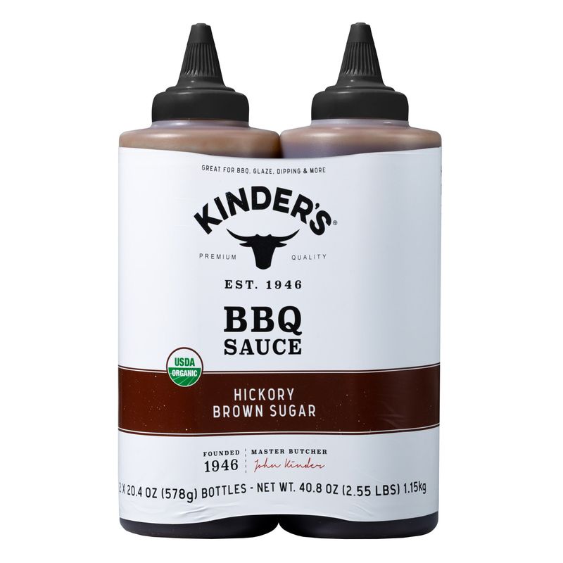 Kinder'S Organic BBQ Sauce 2/20.4 Ounce Bottles