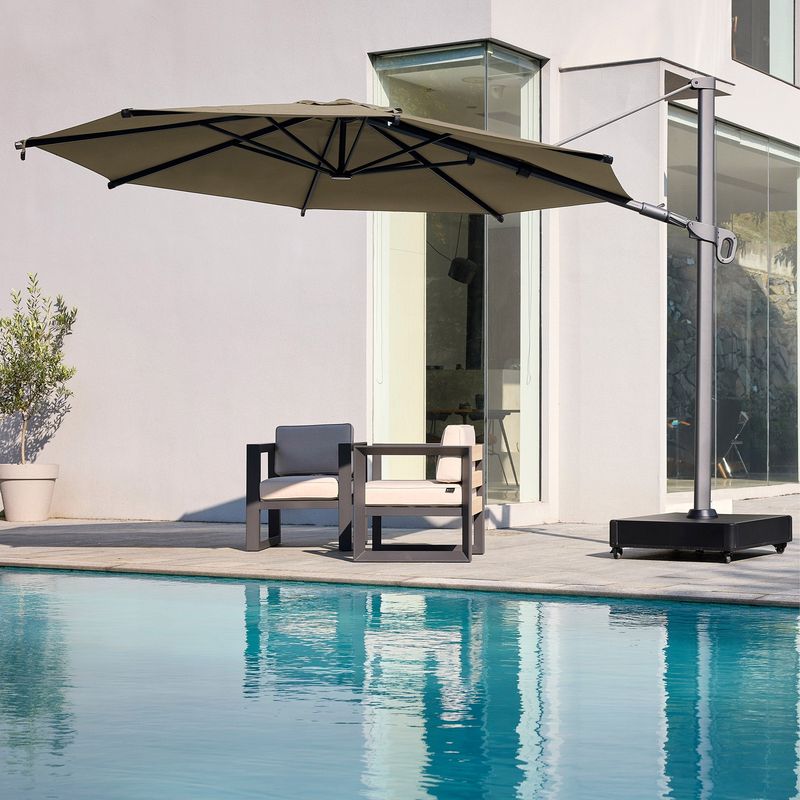 Mirador 11.4ft Cantilever W/ Rolling Base