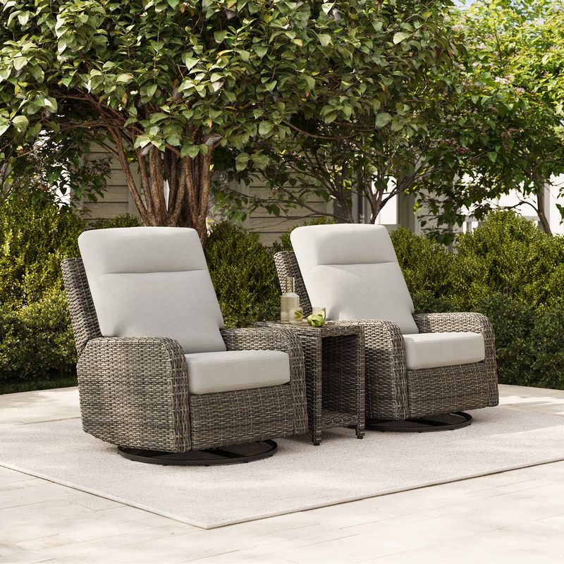 Thomasville Elko 3pc Swivel Glider Recliner Set