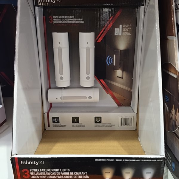 Infinity Power Failure Nightlight 3pk
