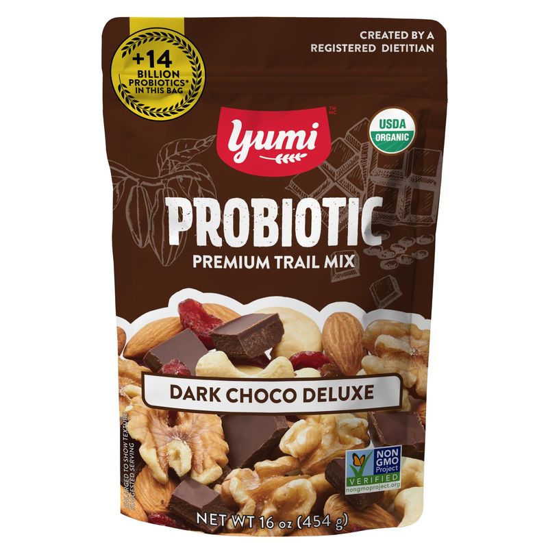 Yumi Organic Probiotic Trail Mix Dark Chocolate 16 oz