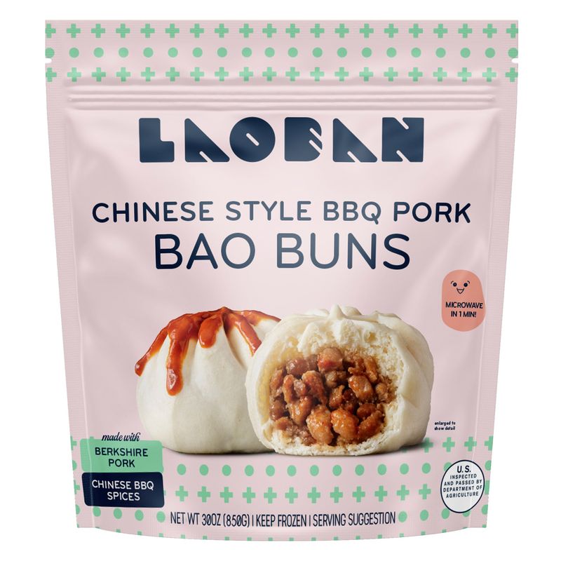 Laoban BBQ Pork Bao Bun 12 ct
