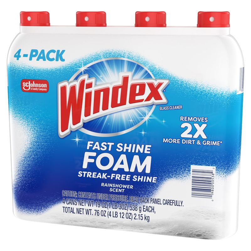 Windex Foam Glass Cleaner 4/19 oz