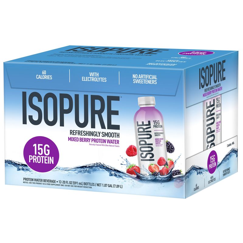 Isopure 15g Protein Drink 20 fl oz / 12 pk