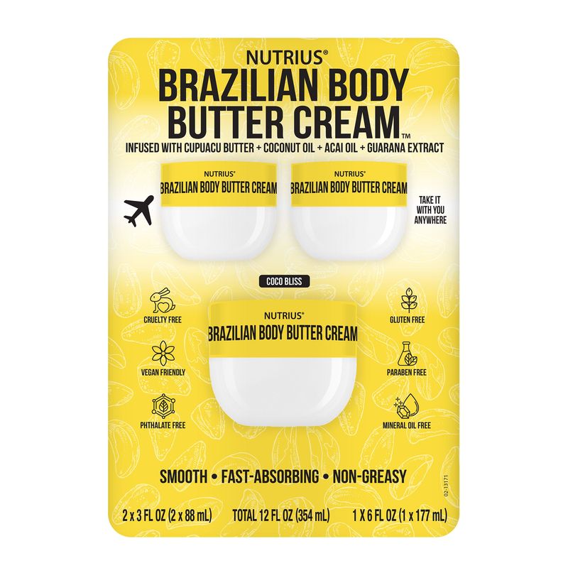 Nutrius Brazilian Body Butter 2/3oz + 1/6oz